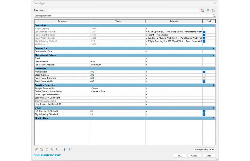Double Sliding Door Curtain Wall Panel