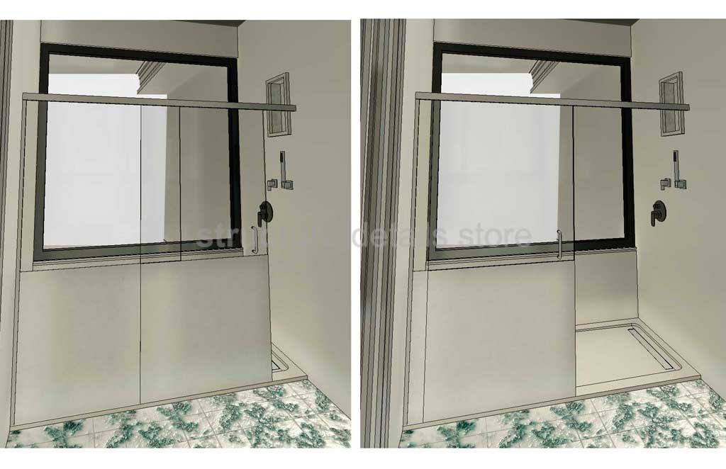 Shower Sliding Glass Door