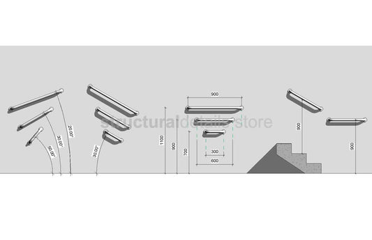 Revit Grap Bar Towel Rail Wall Based Family