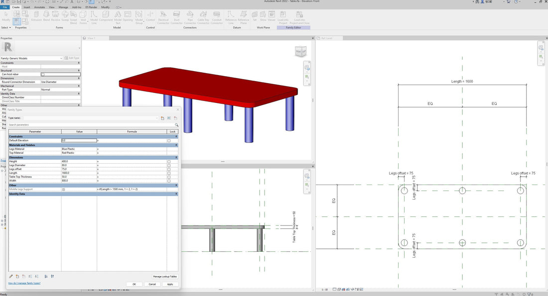 Creating Visibility Control Parameters with Logical IF Statements with Revit Families