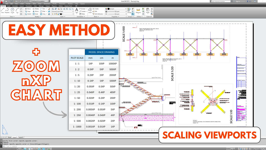 Autocad Scaling Drawings for printing in paper space viewports