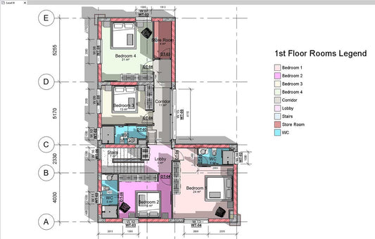 Revit Room Creation Annotation: A Complete Guide with Color Floor Rooms Legend and Schedule