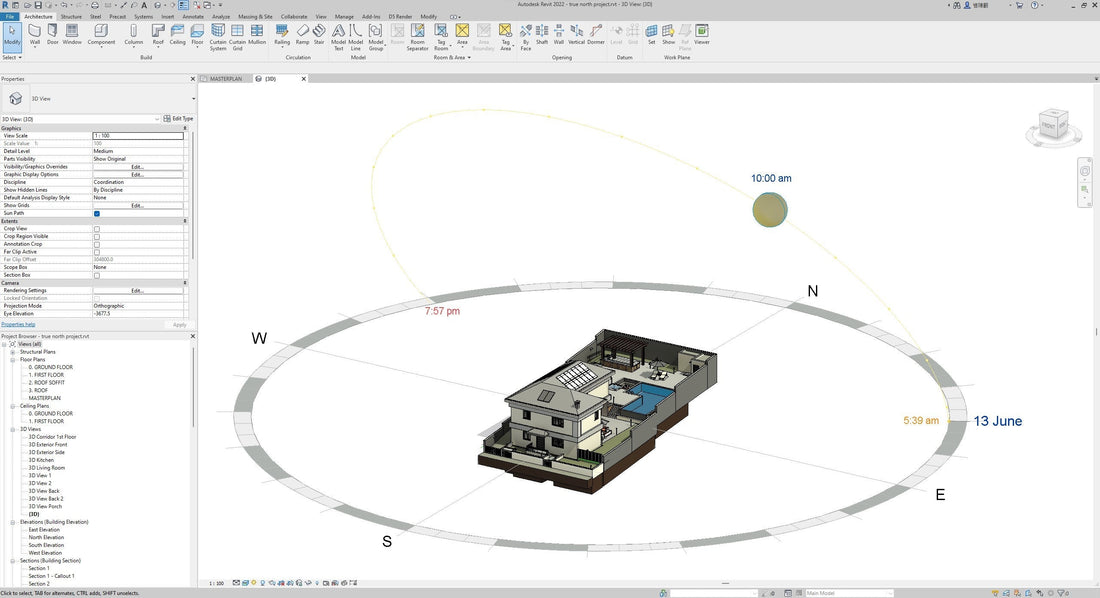 Changing True North in Revit: Guide to Aligning Model with Geographic Orientation