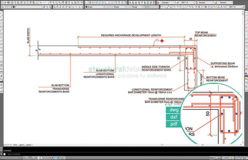 Reinforcement Detail of a Downstand Concrete Beam-Lintel for Door Wind ...