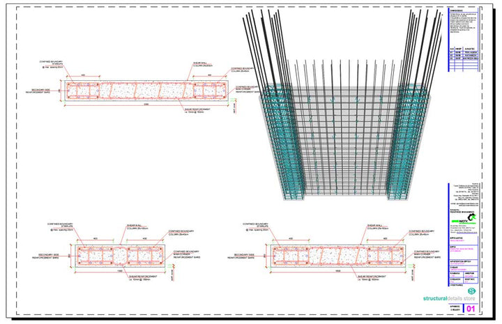Reinforced Concrete Columns CAD drawings - structuraldetails – Page 2