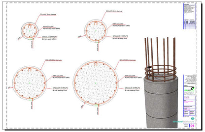 Complete Reinforced Concrete Columns Cross Section Details