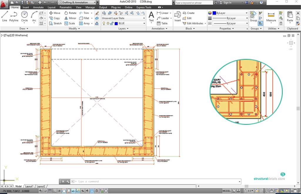 Complete Reinforced Concrete Columns Cross Section Details