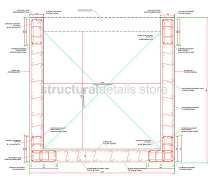 Elevator Shaft Reinforced Concrete Shear Wall Details