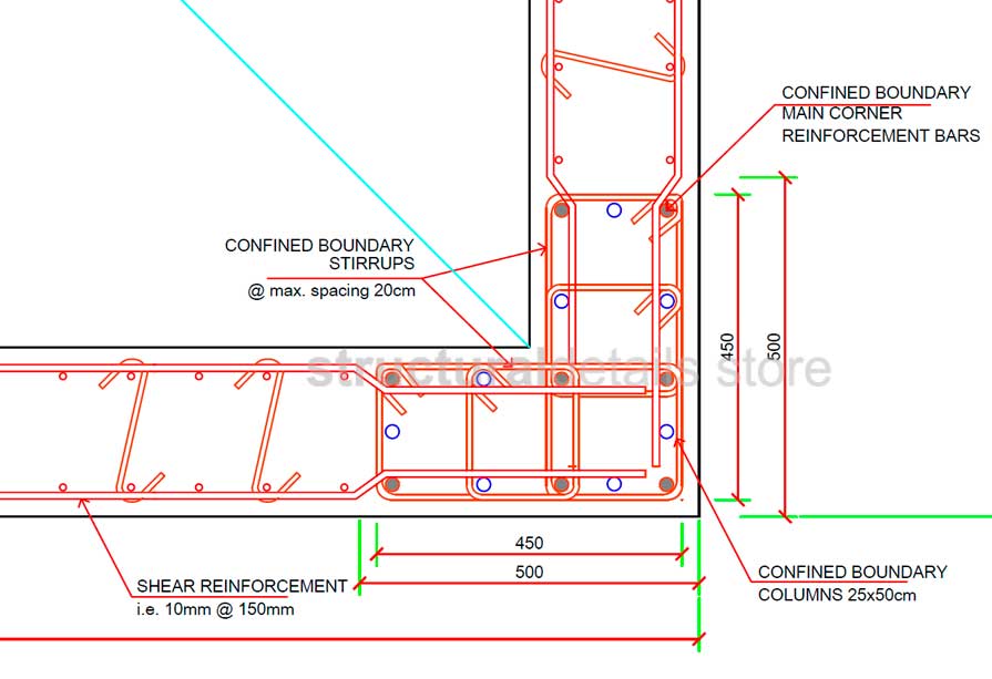 Elevator Shaft Reinforced Concrete Shear Wall Details