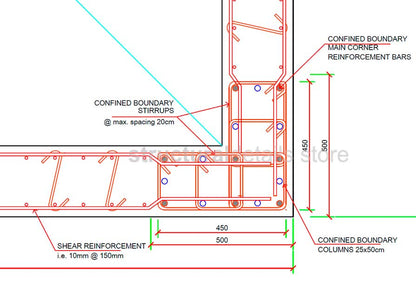 Elevator Shaft Reinforced Concrete Shear Wall Details