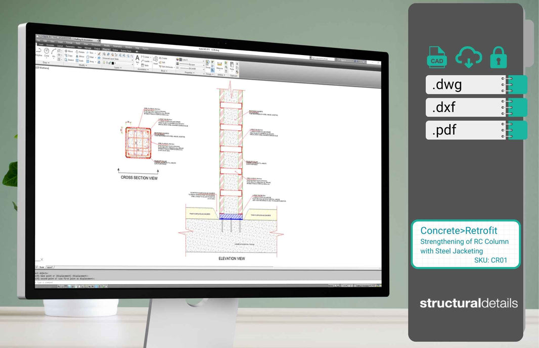 Reinforced Concrete Columns CAD drawings - structuraldetails