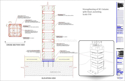 Strengthening of Reinforced Concrete Column with Steel Jacketing