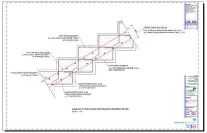 Reinforced Concrete Stairs Bundled Complete Set of Details