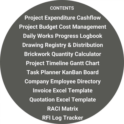 Construction Bundle Excel Templates