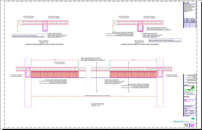 Carbon Fiber Strengthening of Reinforced Concrete Beam