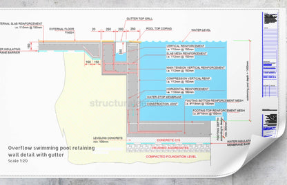 Swimming Pool Cad Details Private Pool 03 Archweb Dwg