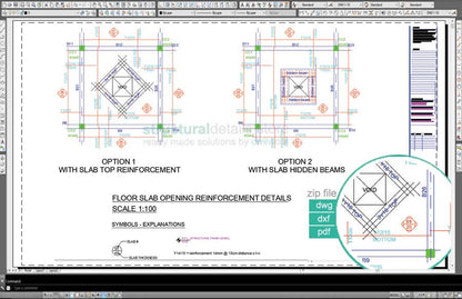 Flat Slab Opening Reinforcement Detail