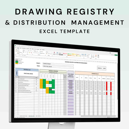 Drawing Registry and Distribution Management Excel Template