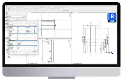 Modular Fully Parametric Wardrobe Revit Family