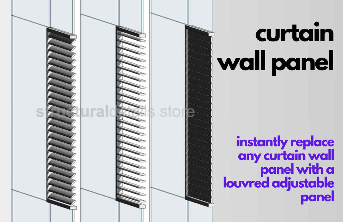 Curtain Wall Louvers China Vertical Facade Louver Installed On Glass