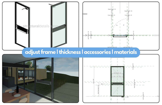 Emergency Curtain Wall Panel Door