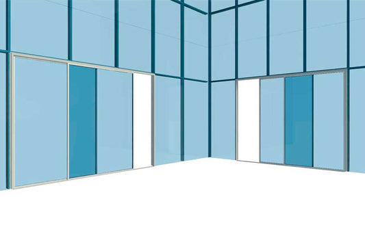 Double Sliding Door Curtain Wall Panel