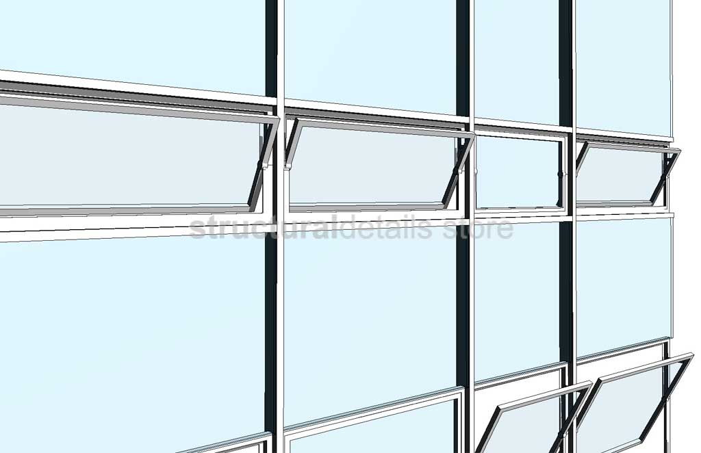 Curtain Wall Panel Pivot Window