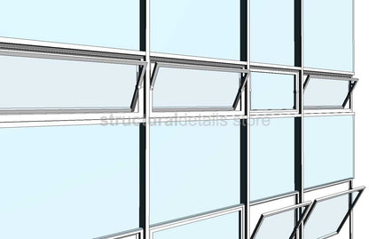 Curtain Wall Panel Pivot Window