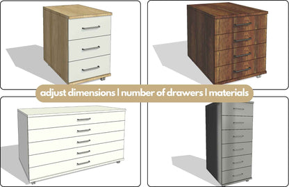 Office Desk Drawer Organizer Cabinet