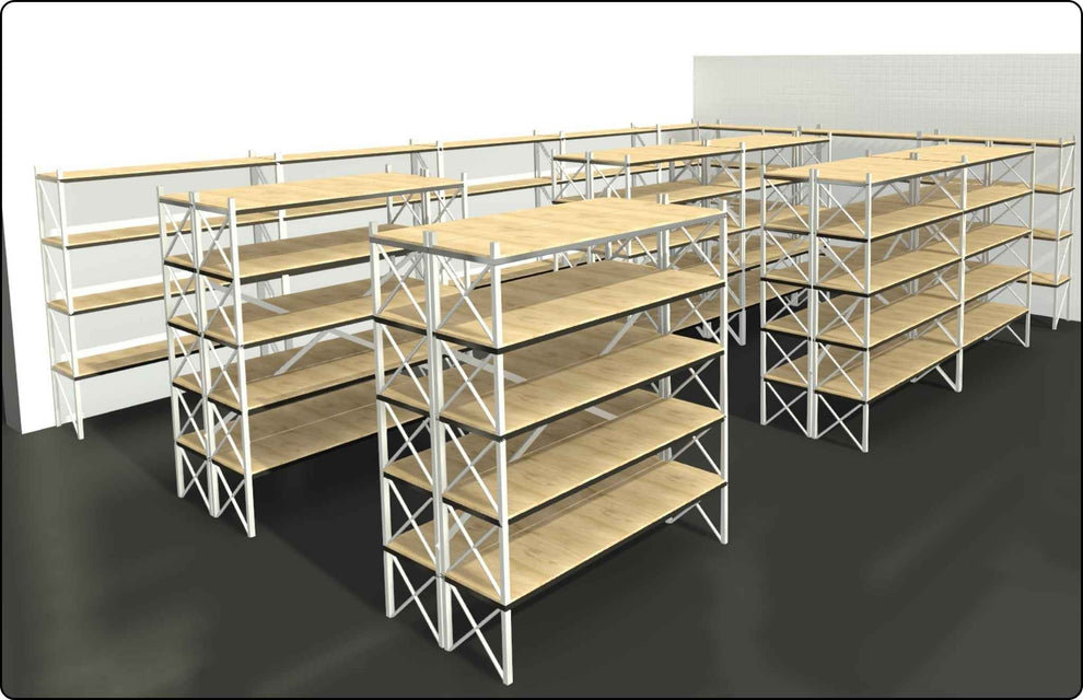 Storage Rack Shelves Parametric Revit Family - structuraldetails