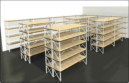 Storage Rack Shelves Revit Family