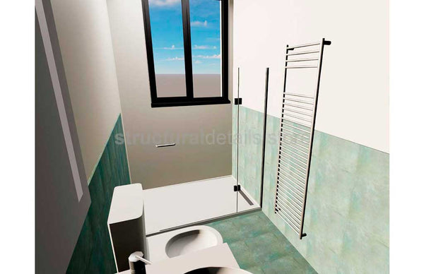 Bathroom Wall Towel Radiator Rail Revit Family - structuraldetails