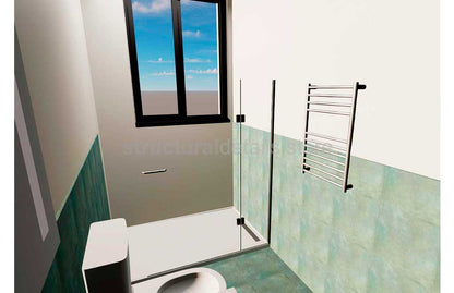 Bathroom Wall Towel Radiator Rail