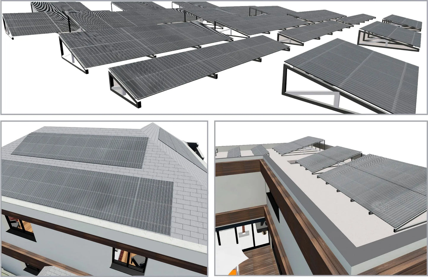Photovoltaic Solar Panels Parametric Revit Family - structuraldetails