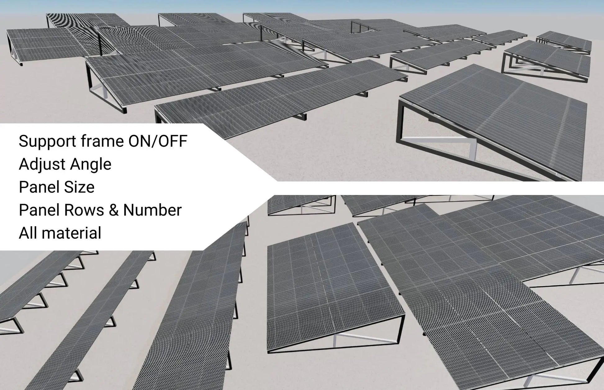 Photovoltaic Solar Panels Parametric Revit Family - structuraldetails