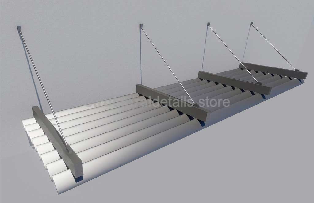 Old Shade Rvt Block Overhang Sun Shade Louvres Cover Parametric Revit Family ...