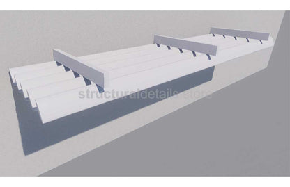 Overhang Sun Shade Louvres Cover