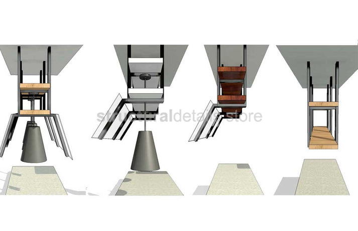 Hanging Shelves Sneeze Guards Revit Family - structuraldetails