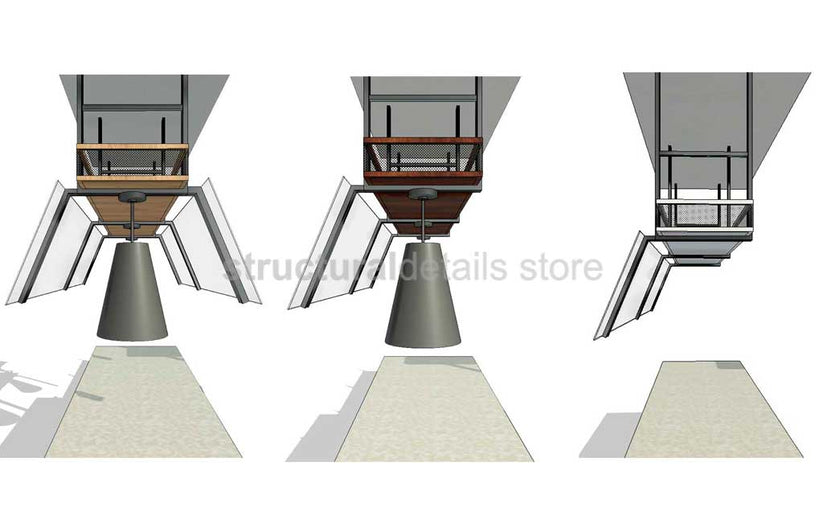 Hanging Shelves Sneeze Guards Revit Family - structuraldetails