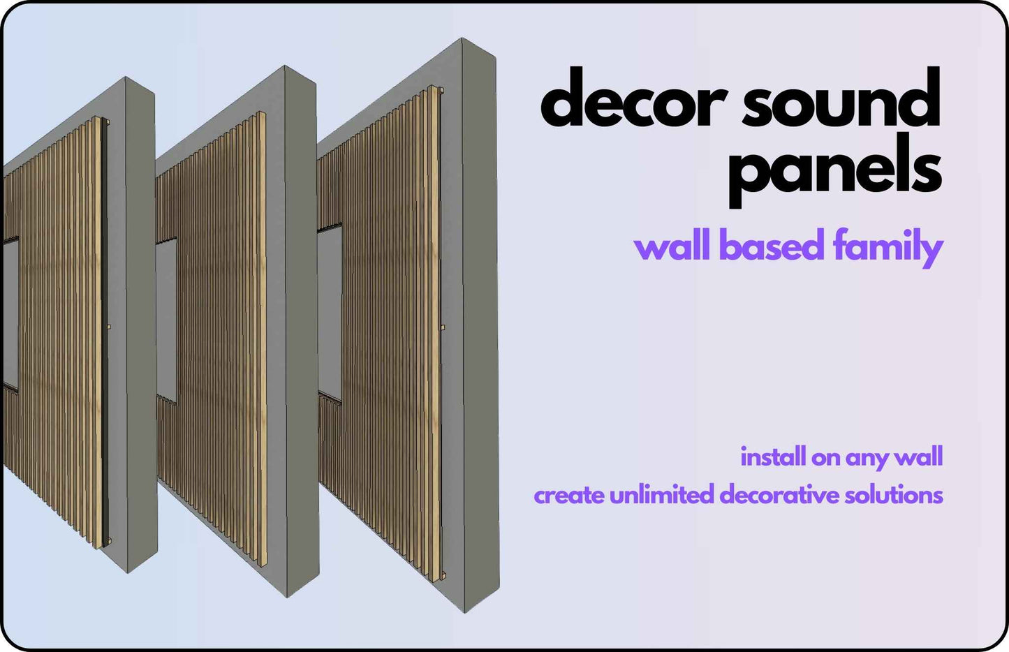 Fully Parametric Fluted Ribbed Wall Based Panel Family