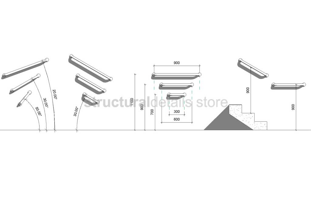 Revit Grap Bar Towel Rail Wall Based Family