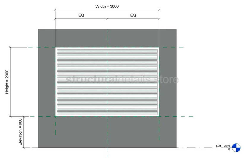 Louvre Panel Fully Parametric Wall Based Revit Family - structuraldetails