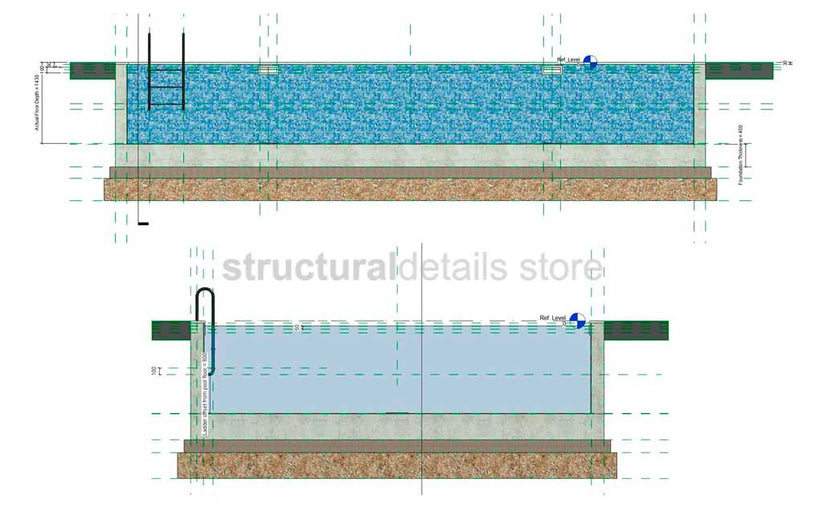 Rectangular Swimming Pools Fully Parametric Revit Family ...