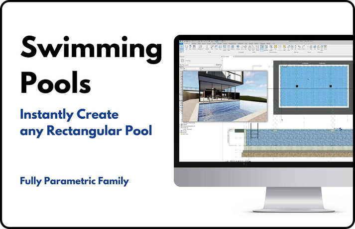 Hot Spring Pool Revit Rectangular Swimming Pools Fully Parametric Revit Family ...