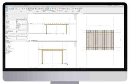 Fully Parametric Wooden Pergola