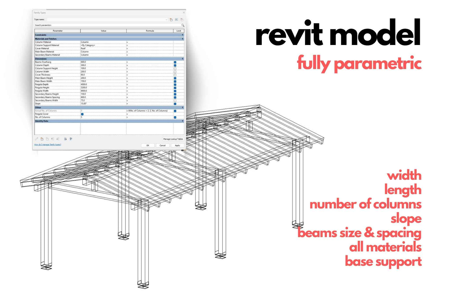 Wooden Gazebo Pitched Roof Cover