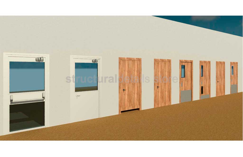 Internal Single Door Parametric Revit Family - structuraldetails