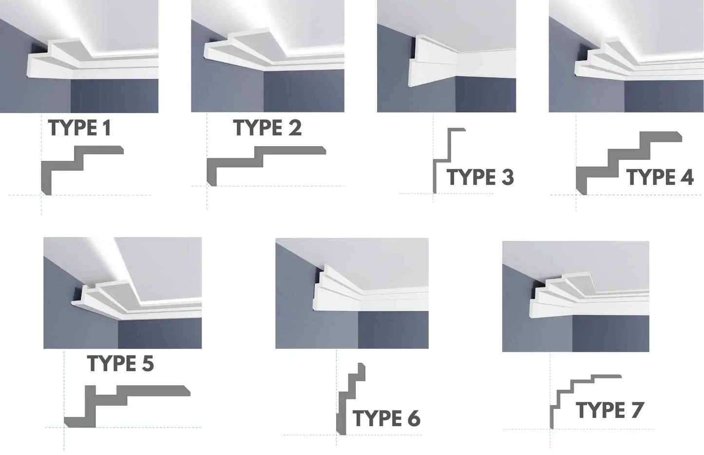 Stepped Ceiling Cornice Mouldings Revit Profiles