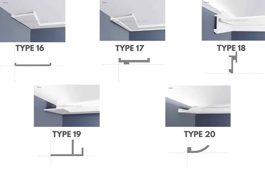 Plain Ceiling Cornice Mouldings Revit Profiles