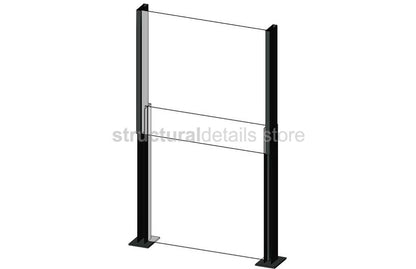 Retractable Glass Wind Barrier Balustrade